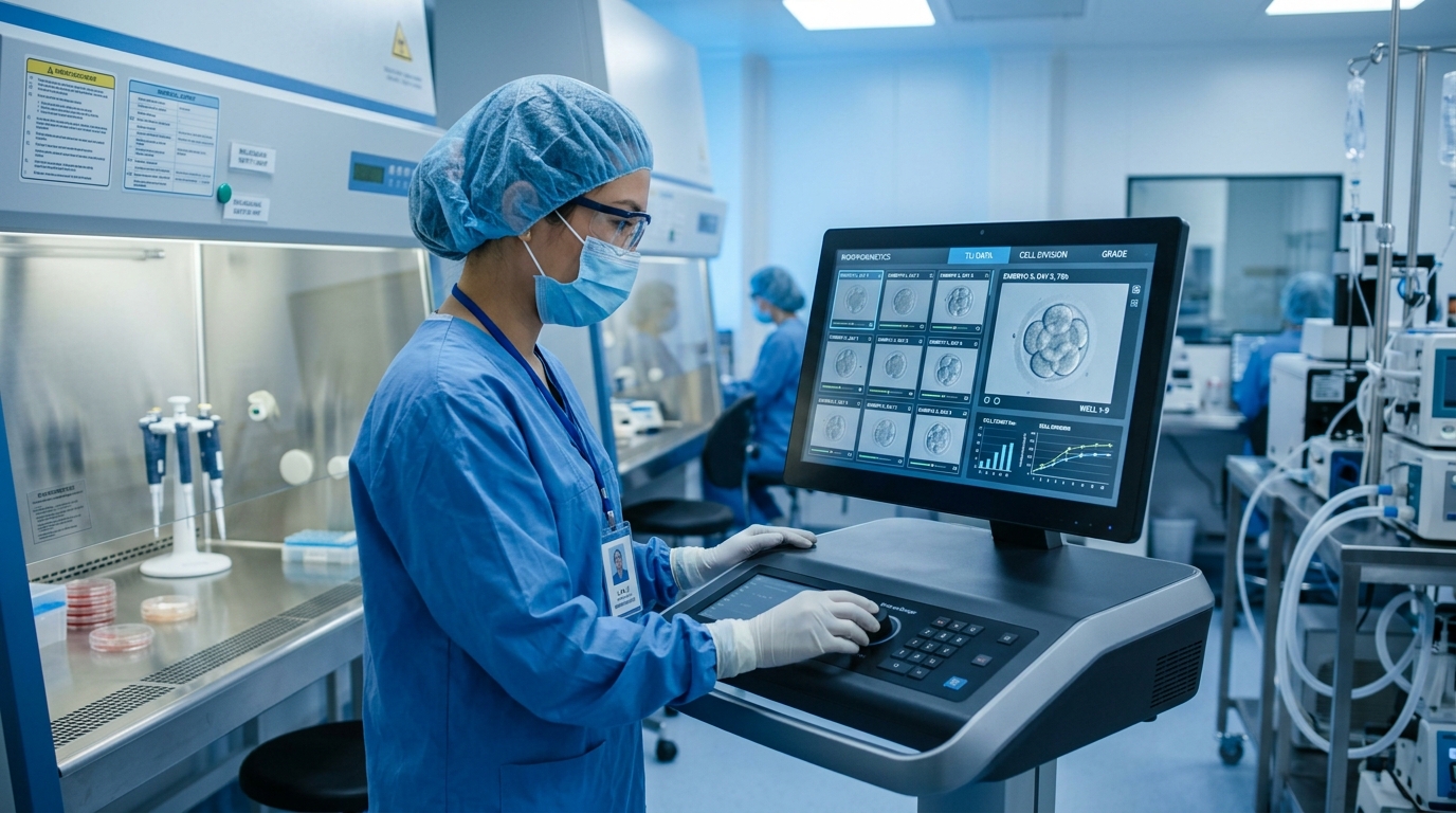 Hệ thống tủ cấy Time-Lapse theo dõi động học phân chia phôi liên tục 24/7 tại Lab IVF Đồng Tâm